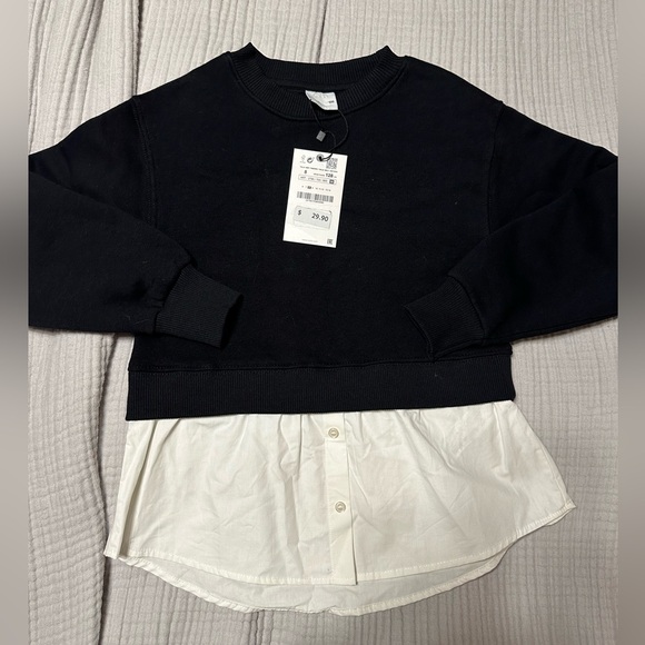 NWT Zara Sweatshirt size 8 - Picture 4 of 7